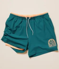 Chubbies The Rusty Cobalt Stretch Swim Trunks Dark Teal Clearance