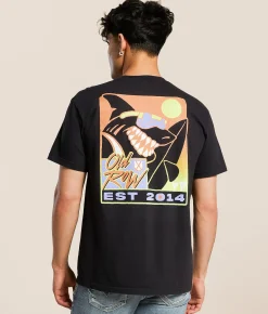 Old Row The Shark Surfer T-Shirt Black
