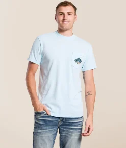 Tops|Graphic T-Shirts | Old Row The Sitting Duck T-Shirt Chambray