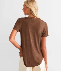 Tops | White Crow The Sleek Jersey T-Shirt Cocoa Brown