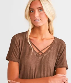 Tops | White Crow The Sleek Jersey T-Shirt Cocoa Brown