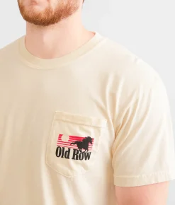 Graphic T-Shirts | Old Row The Smokin' Cowboy T-Shirt Ivory
