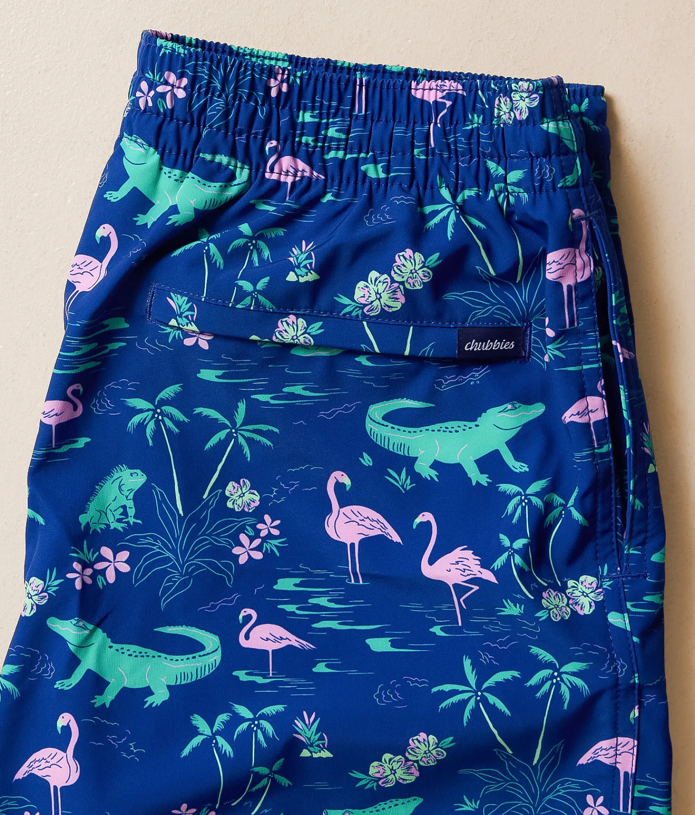 Swimwear | Chubbies The Swamp & Circumstances Stretch Swim Trunks Bright Blue