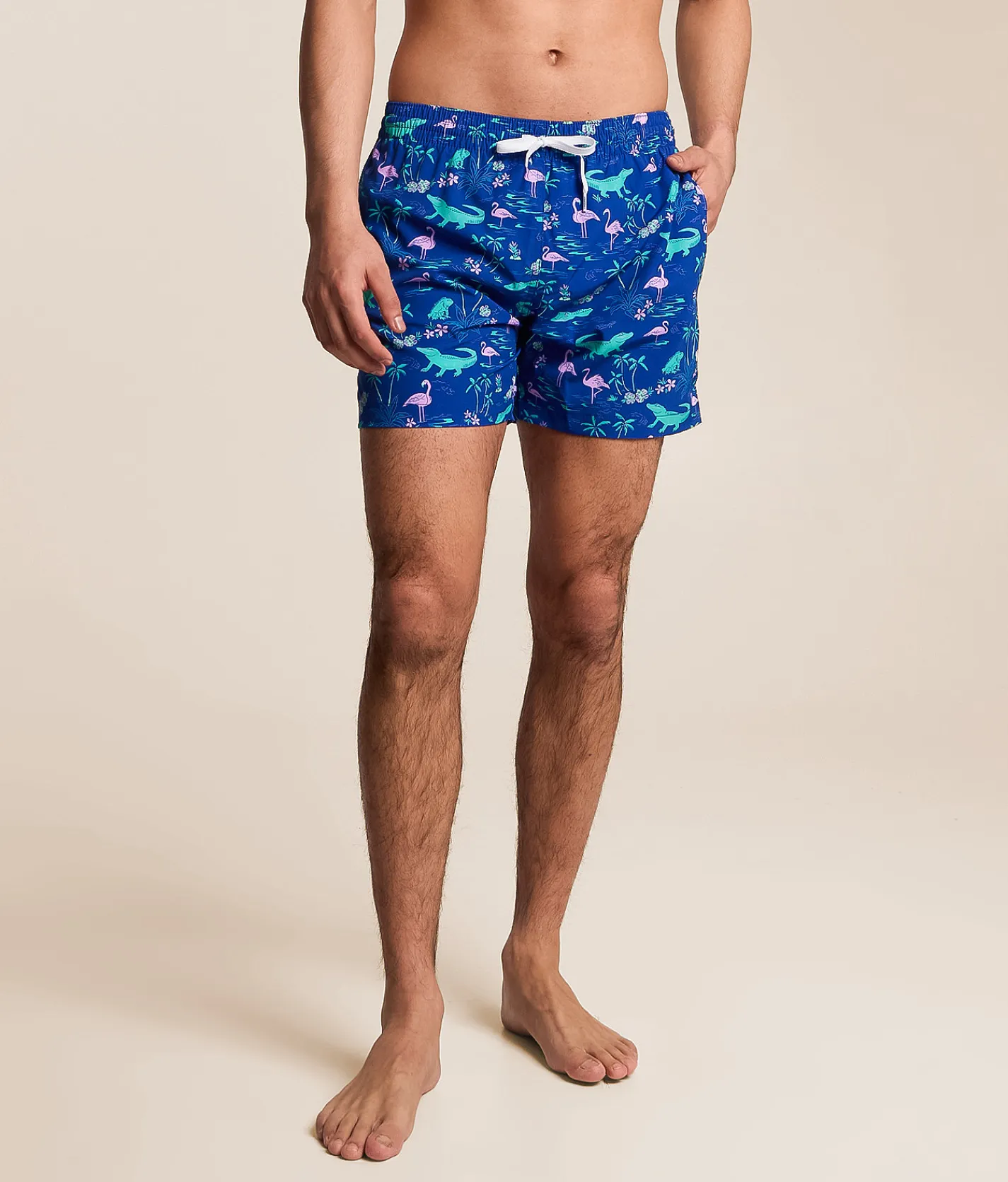 Swimwear | Chubbies The Swamp & Circumstances Stretch Swim Trunks Bright Blue