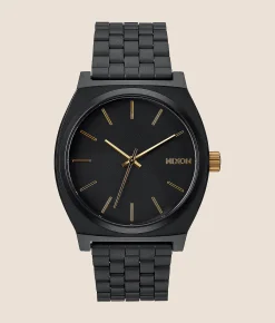 Accessories | Nixon The Time Teller Watch Matte Black Gold