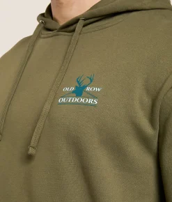 Old Row The Trophy Buck Hooded Sweatshirt Army Discount