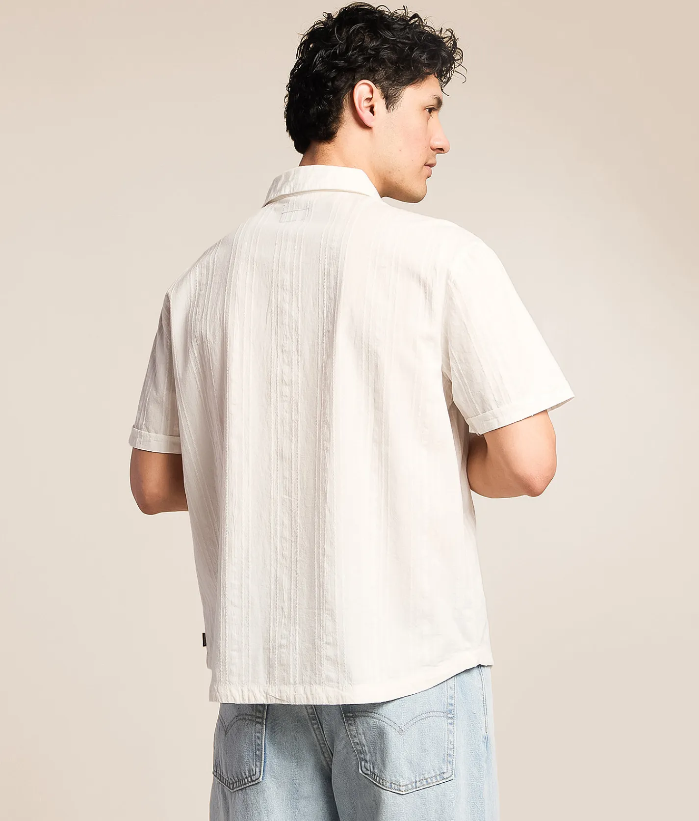 Brixton The Vintage Jacquard Shirt Seafoam Jacquard Check New