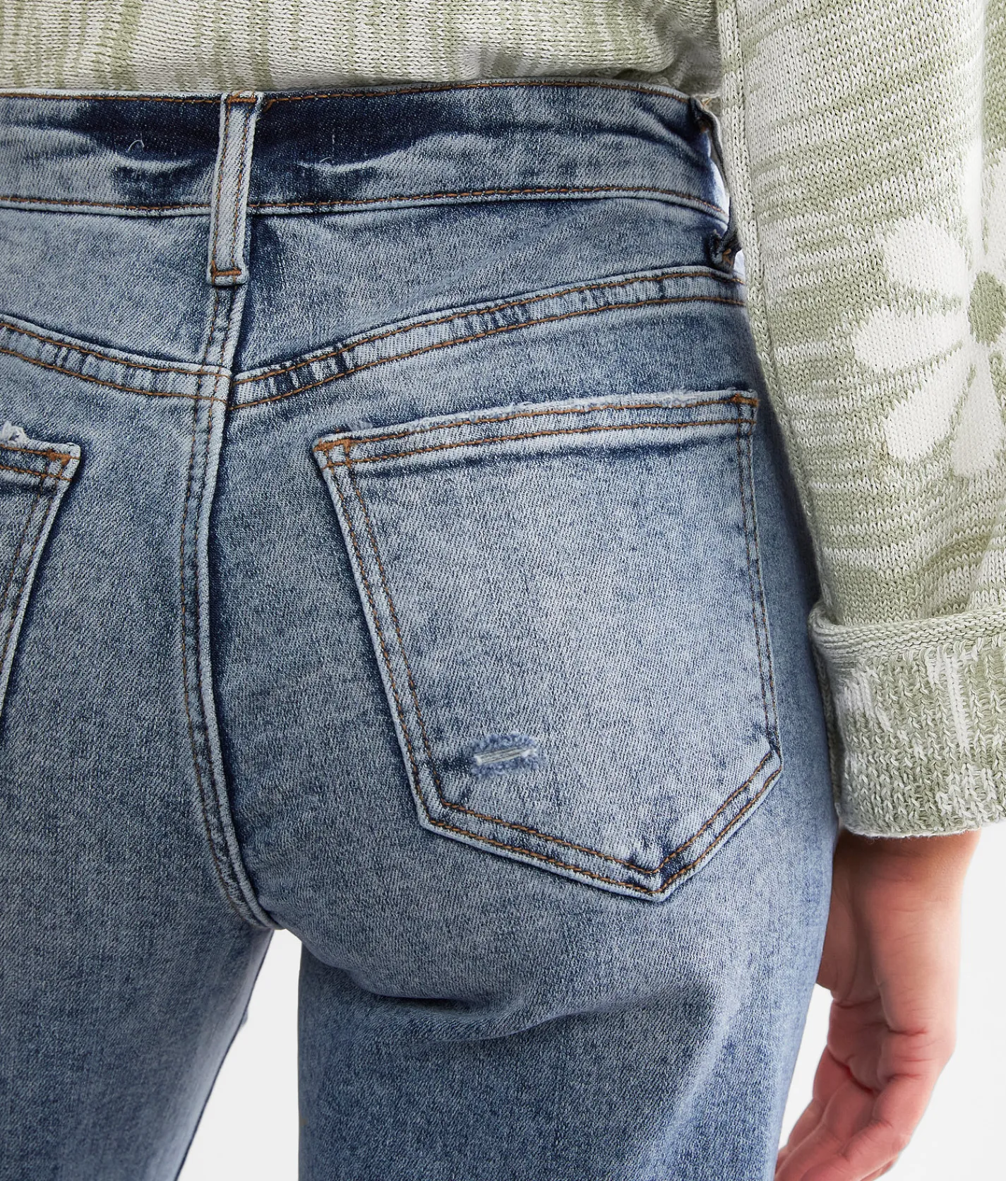 Willow & Root The Wide Leg Jean Laceflower Discount
