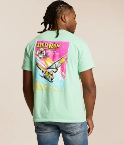 Old Row The Windsurfing Beer T-Shirt Island Reef Best