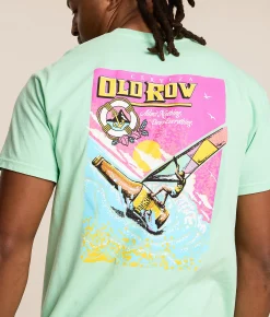 Old Row The Windsurfing Beer T-Shirt Island Reef Best
