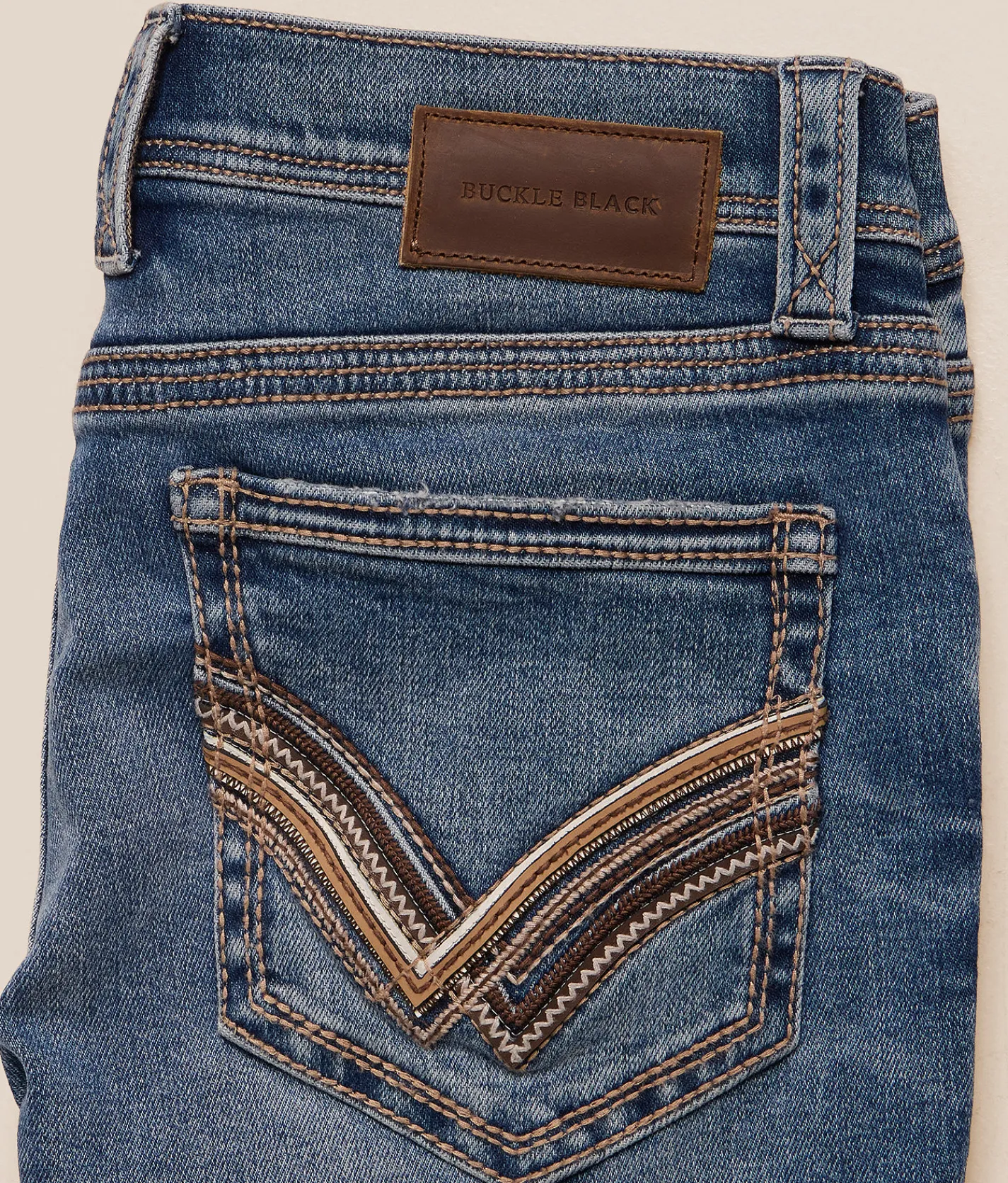 Buckle Black Three Boot Stretch Jean Gillham Clearance