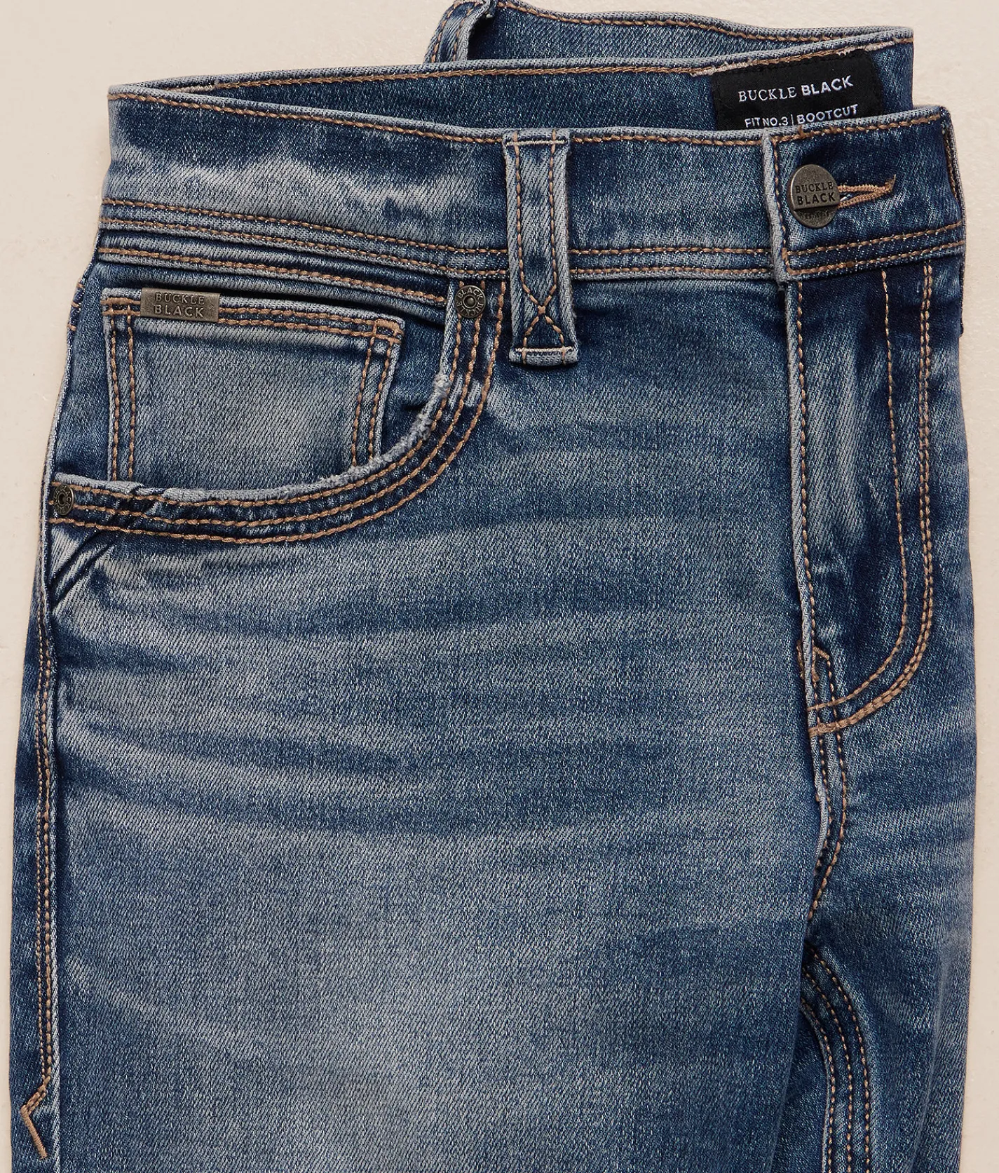 Buckle Black Three Boot Stretch Jean Gillham Clearance