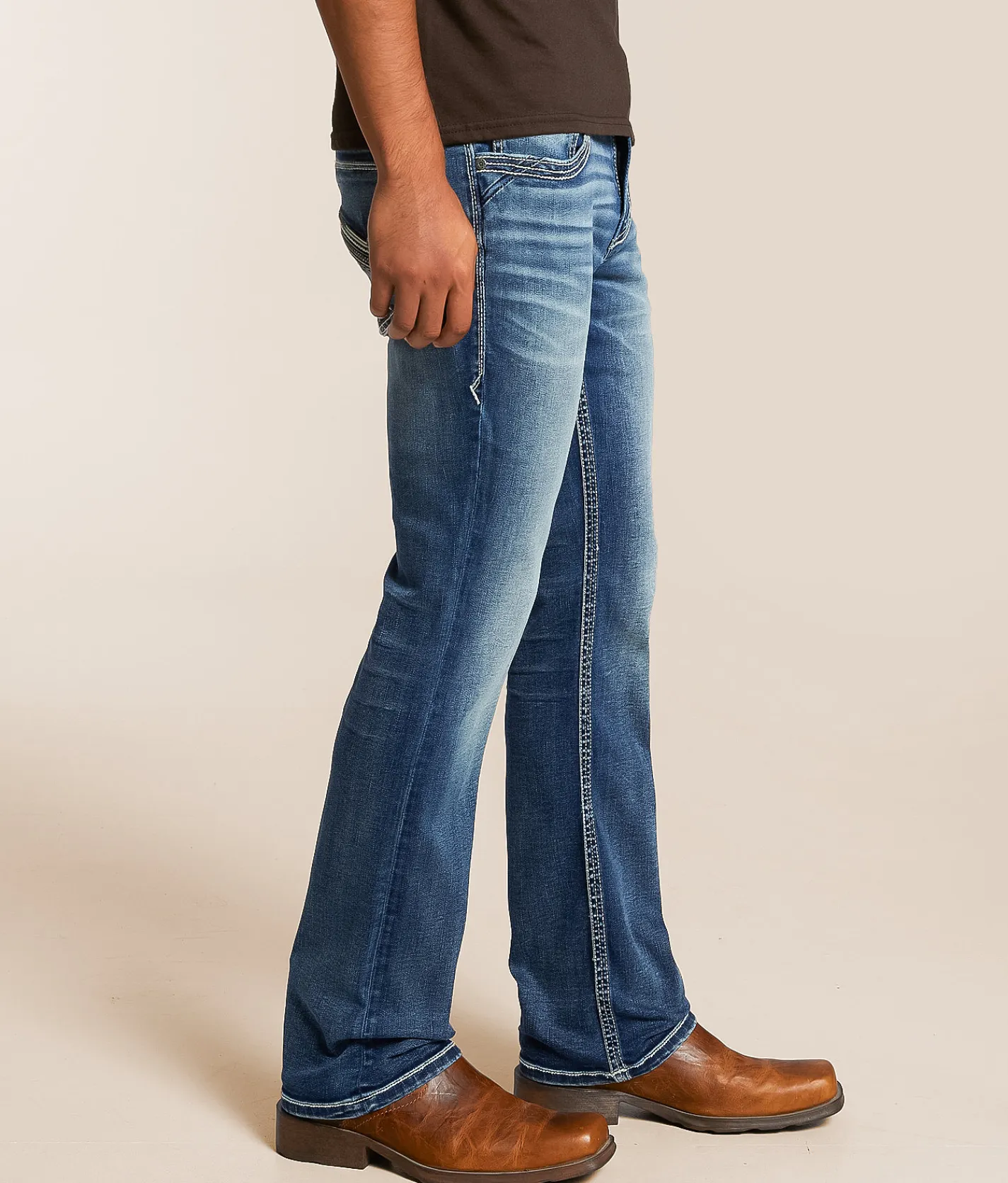 Buckle Black Three Boot Stretch Jean Brogan Sale