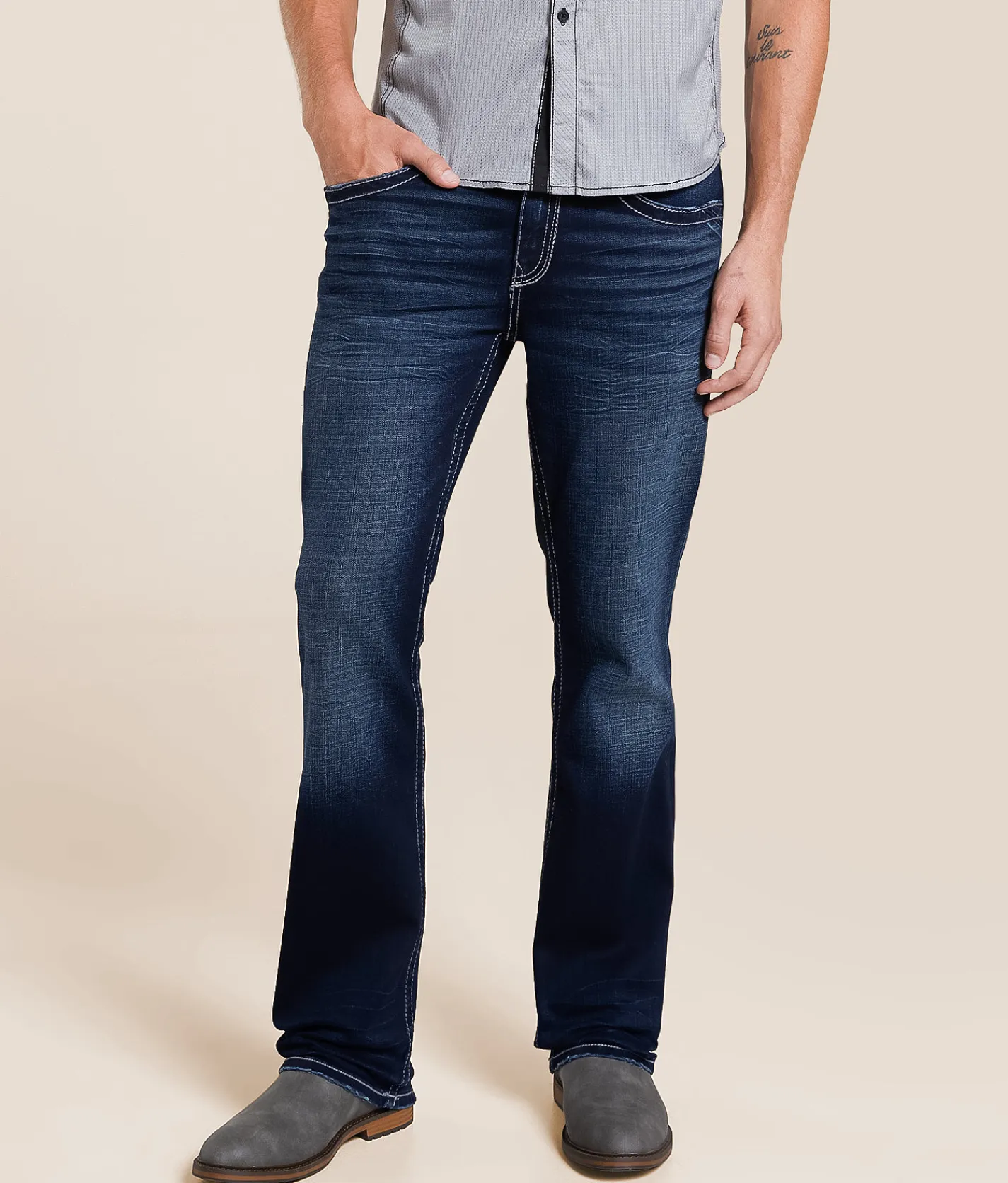 Buckle Black Three Boot Stretch Jean Rinitin Best