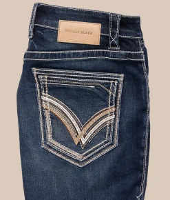 Buckle Black Three Boot Stretch Jean Hillstone
