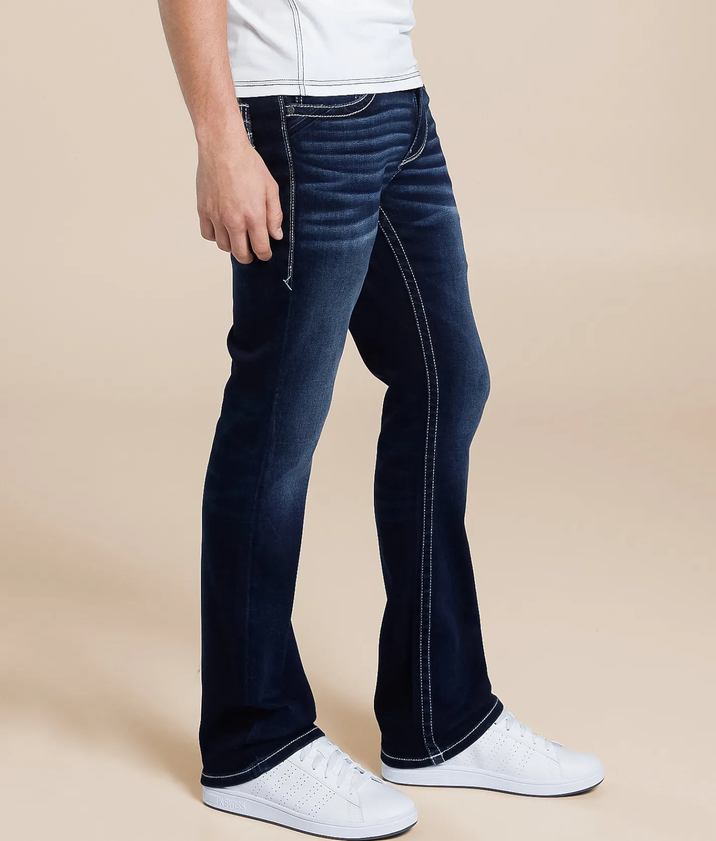 Buckle Black Three Boot Stretch Jean Sandpoint Discount
