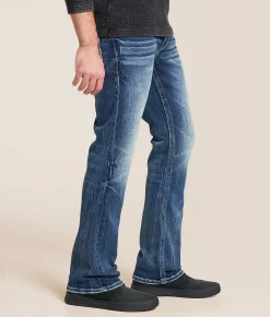 Buckle Black Three Boot Stretch Jean Linwood