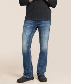 Buckle Black Three Boot Stretch Jean Linwood