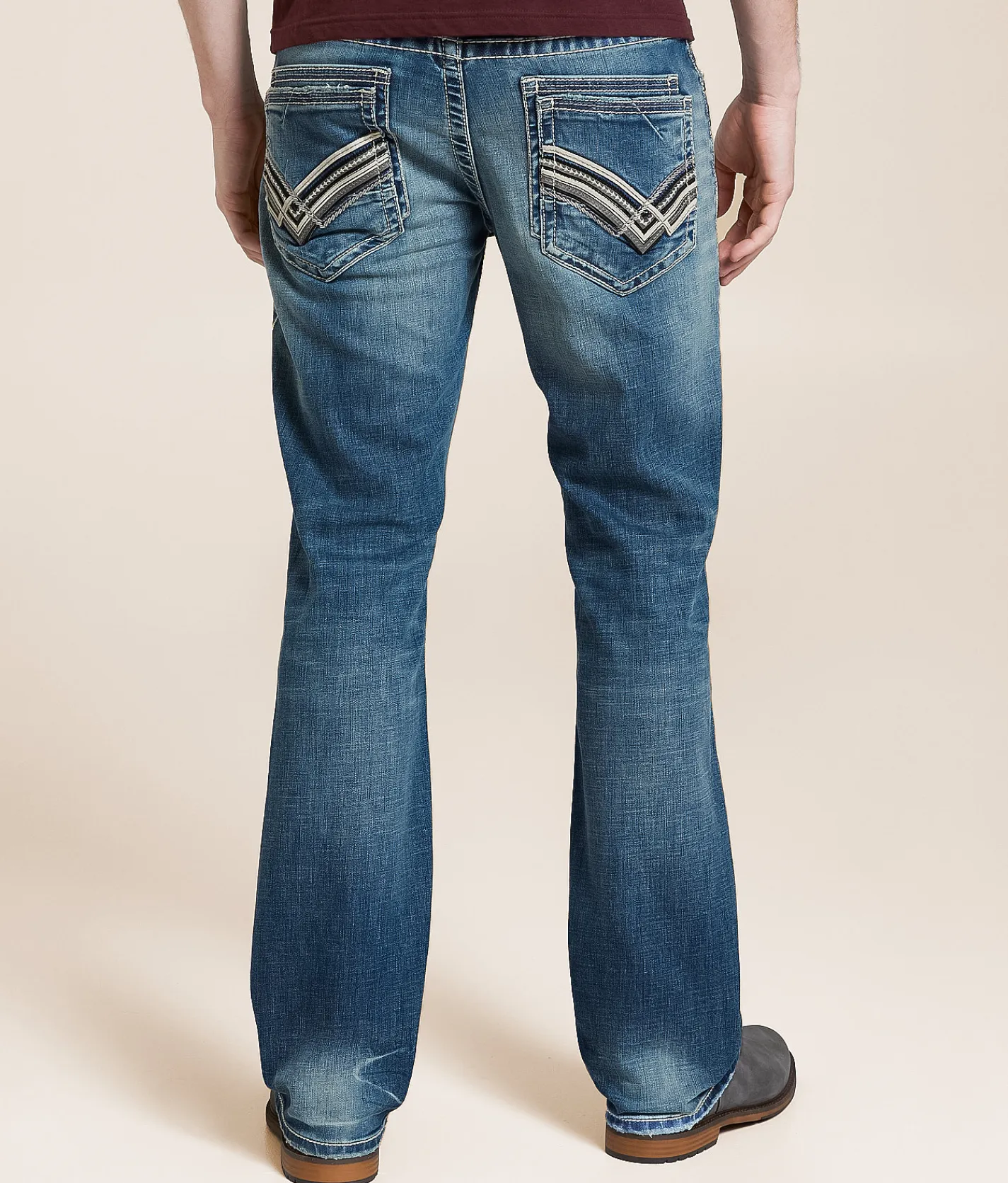 Buckle Black Three Boot Stretch Jean Wilson Best