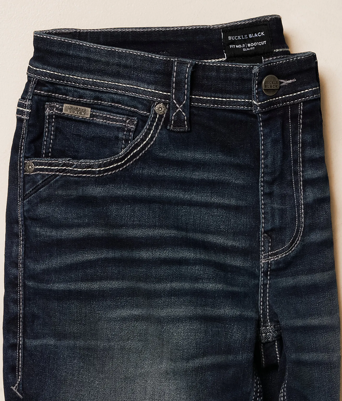 Buckle Black Three Boot Stretch Jean Merriam Clearance