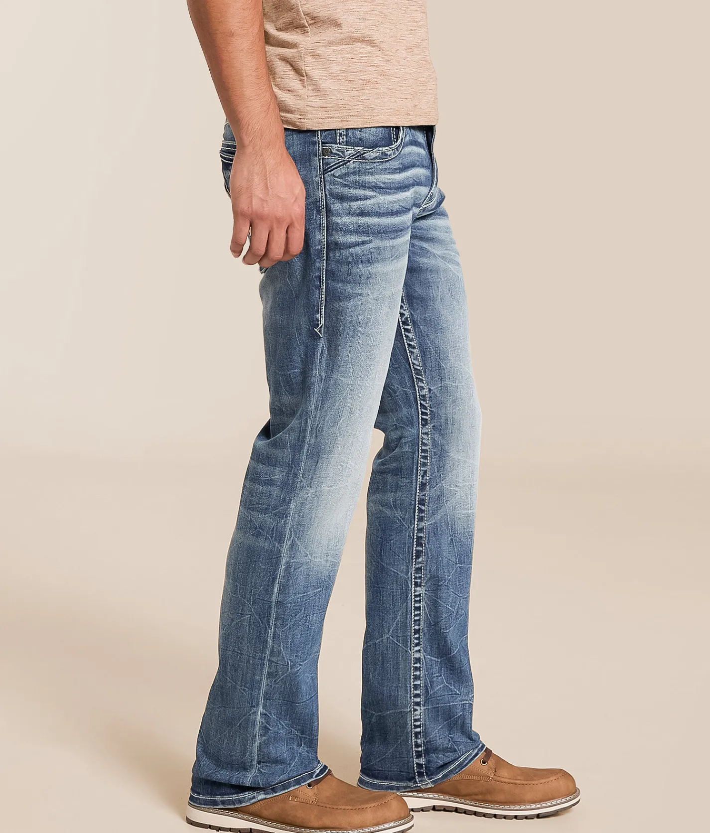 Bottoms | Buckle Black Three Boot Stretch Jean Maple