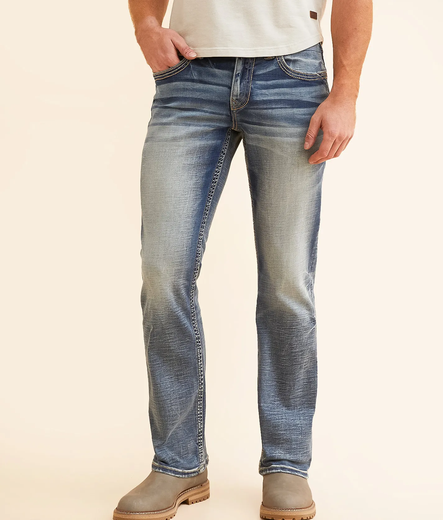 Buckle Black Three Boot Stretch Jean Juniper New