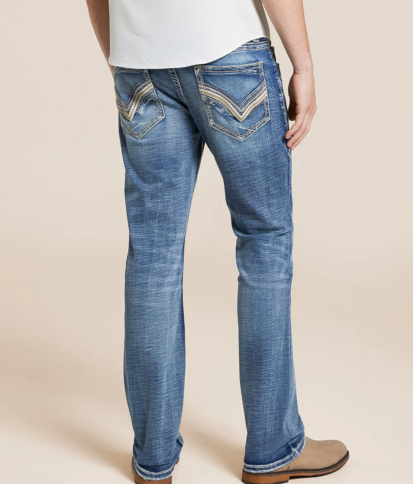 Buckle Black Three Straight Stretch Jean McCormick