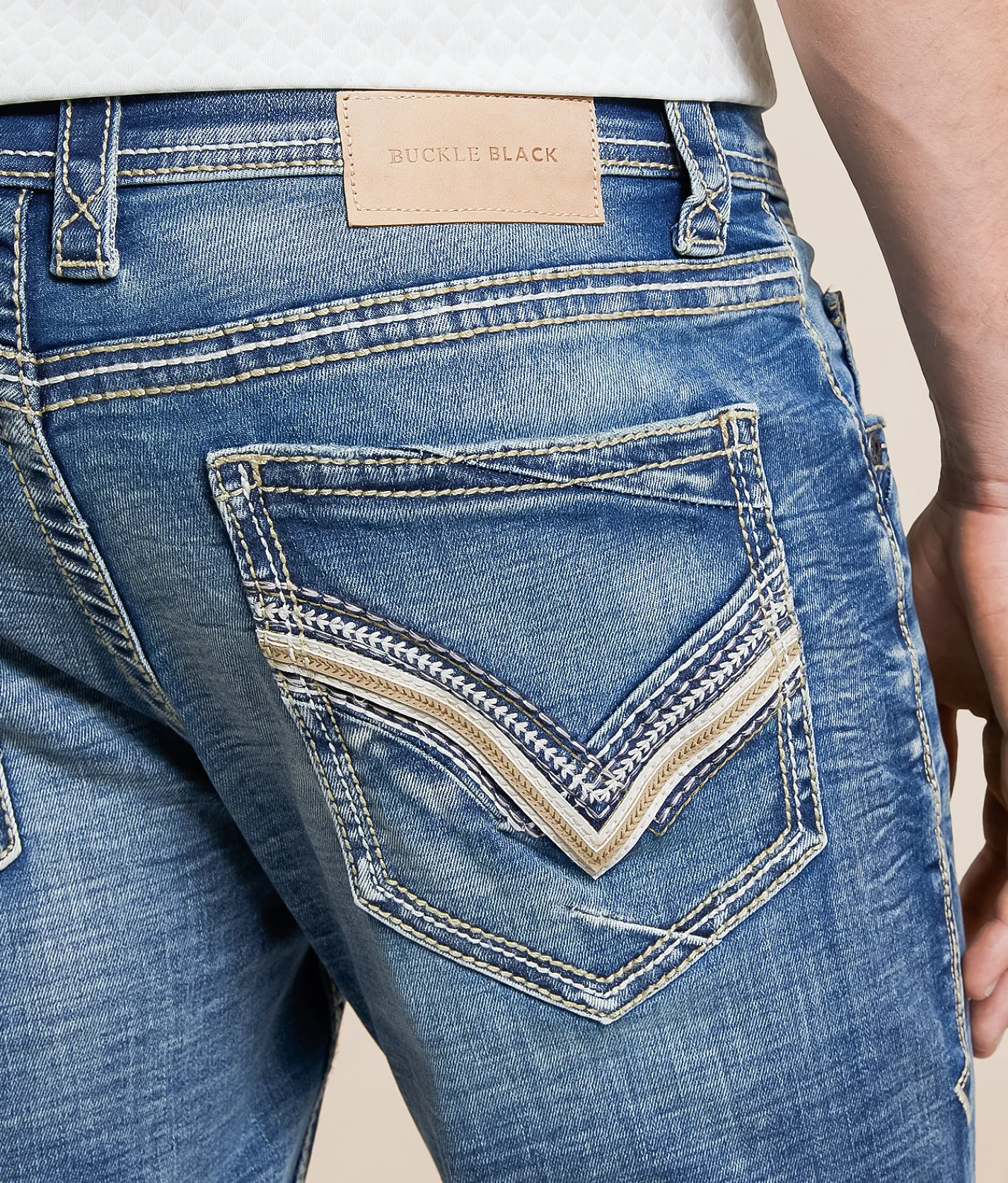 Buckle Black Three Straight Stretch Jean McCormick