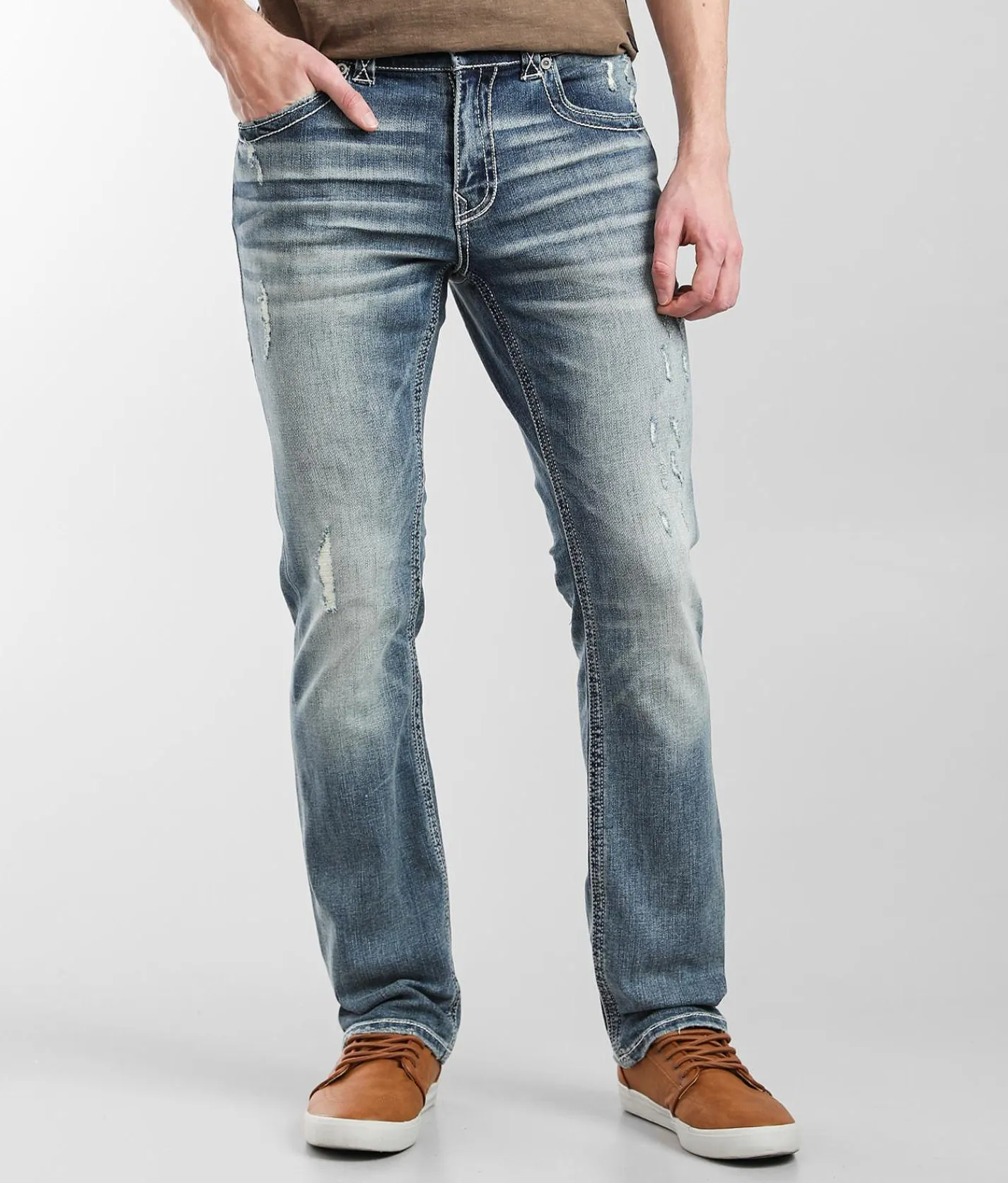 Buckle Black Three Straight Stretch Jean Shaker