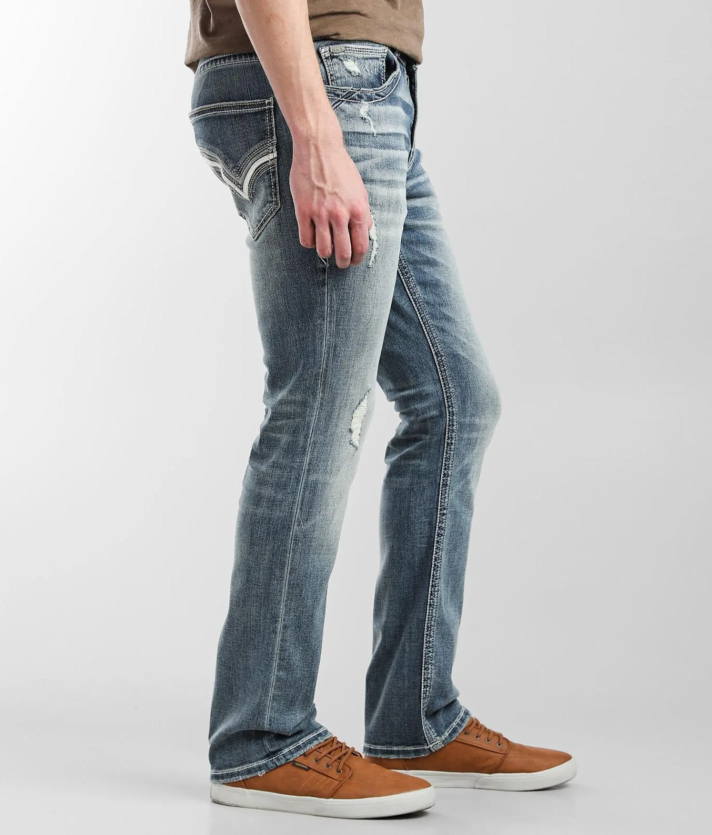Buckle Black Three Straight Stretch Jean Shaker