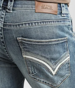 Buckle Black Three Straight Stretch Jean Shaker