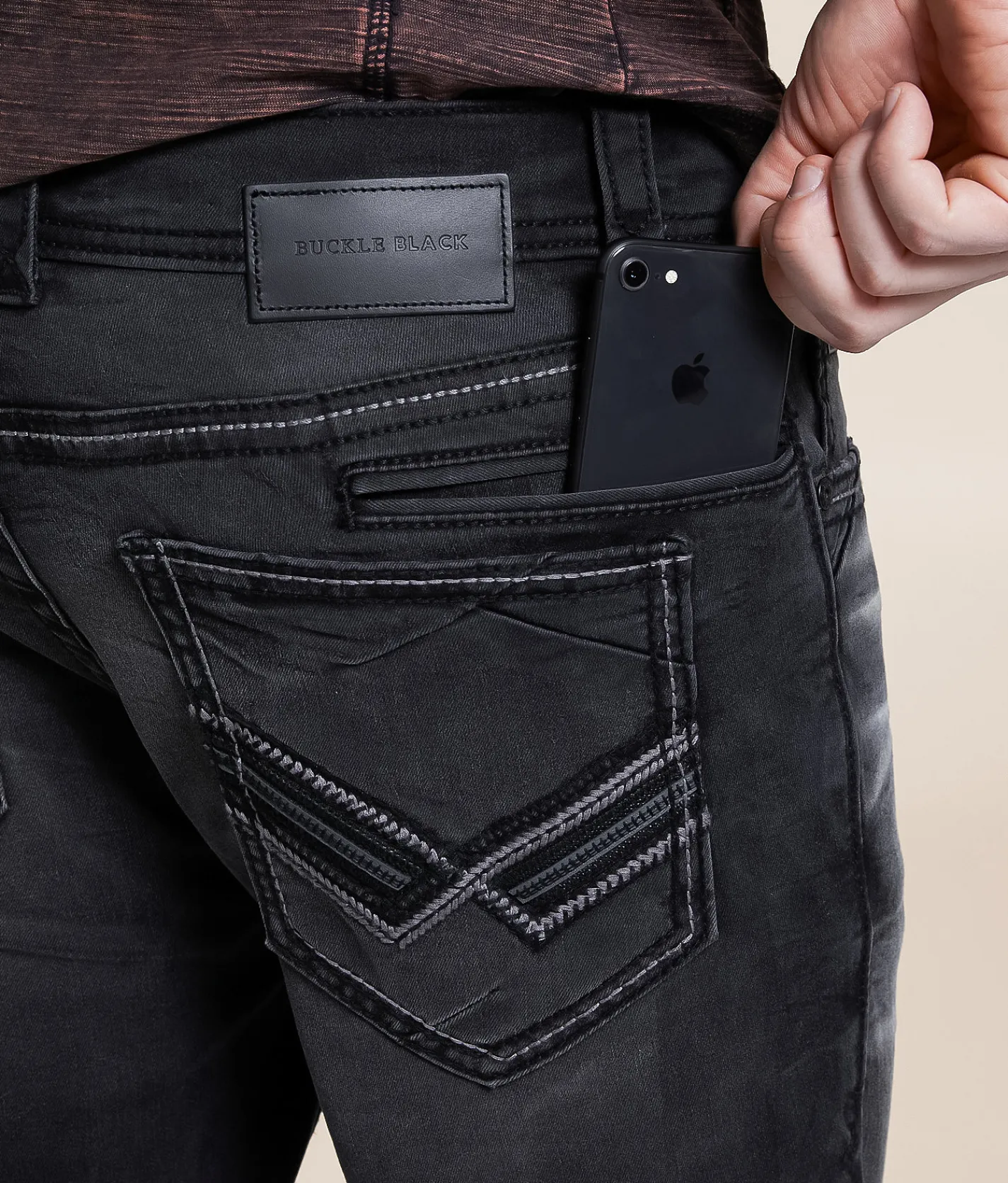 Bottoms|Jeans | Buckle Black Three Straight Stretch Jean Allyn