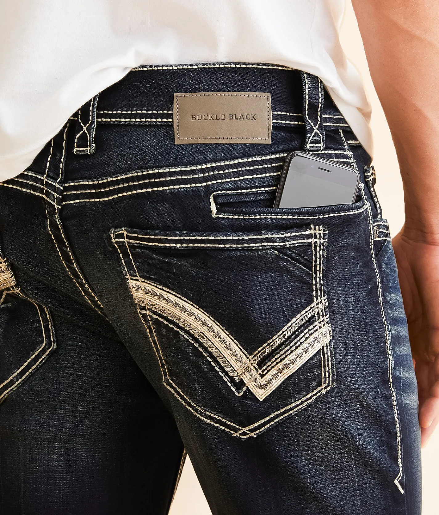 Bottoms|Jeans | Buckle Black Three Straight Stretch Jean Blue Nile