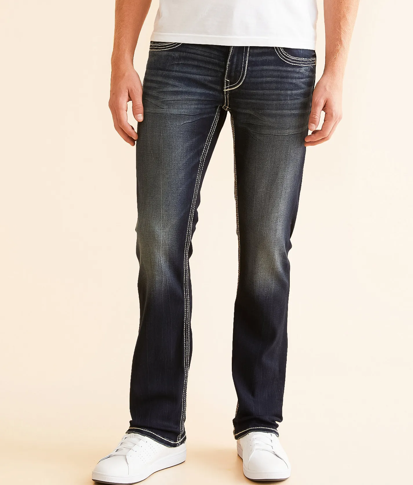 Bottoms|Jeans | Buckle Black Three Straight Stretch Jean Blue Nile