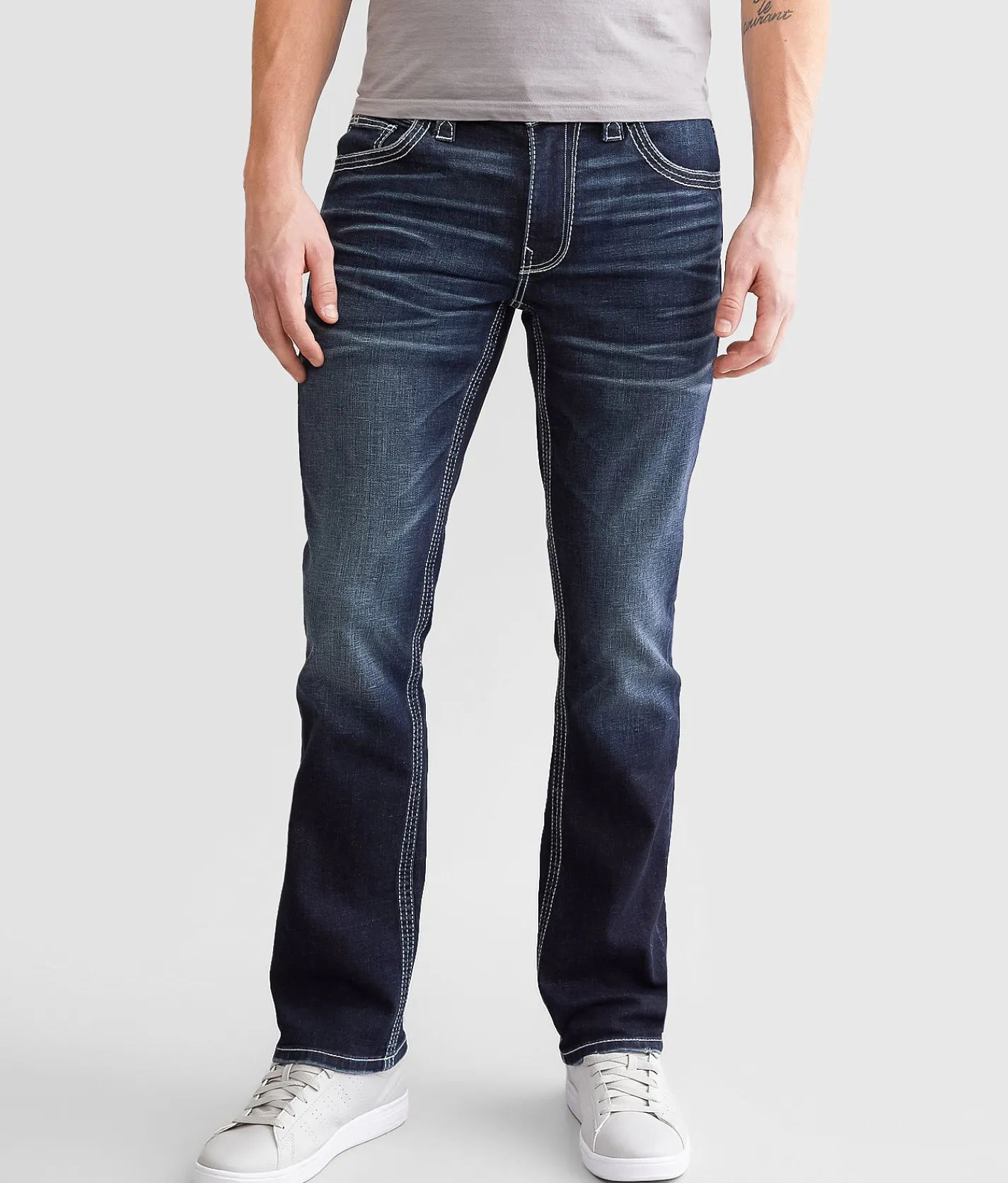 Buckle Black Three Straight Stretch Jean Meadow Outlet