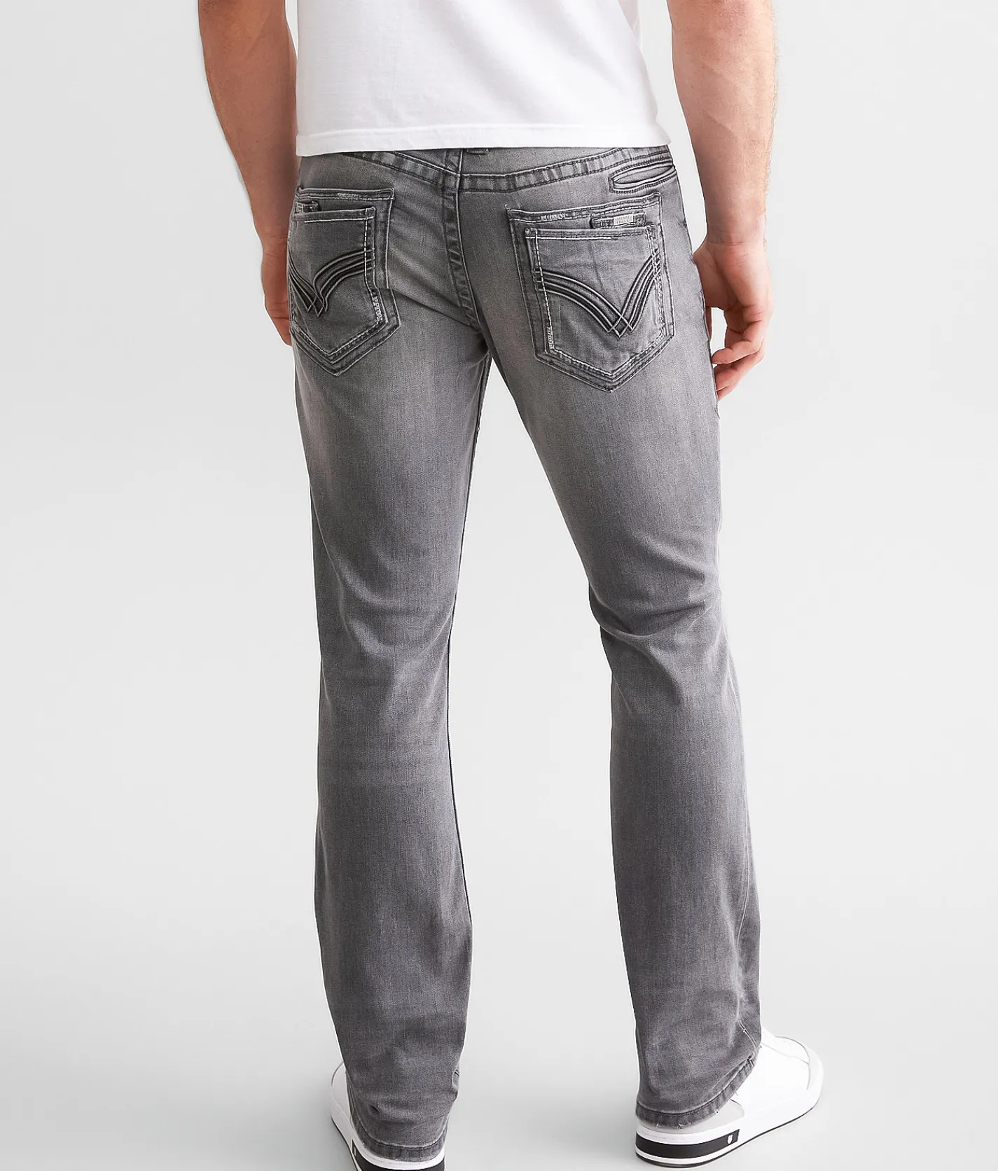 Buckle Black Three Straight Stretch Jean Thames Outlet