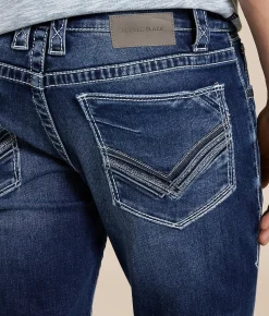 Buckle Black Three Straight Stretch Jean Goyder Outlet