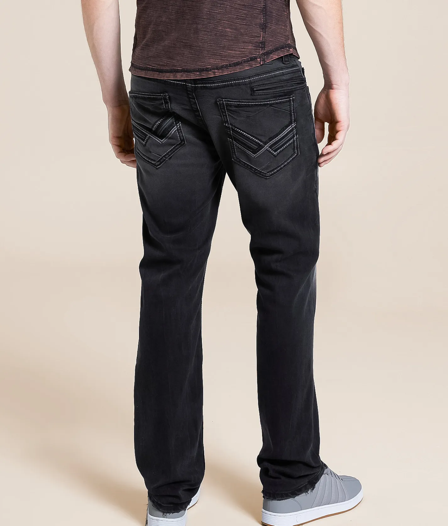 Buckle Black Three Straight Stretch Jean Allyn
