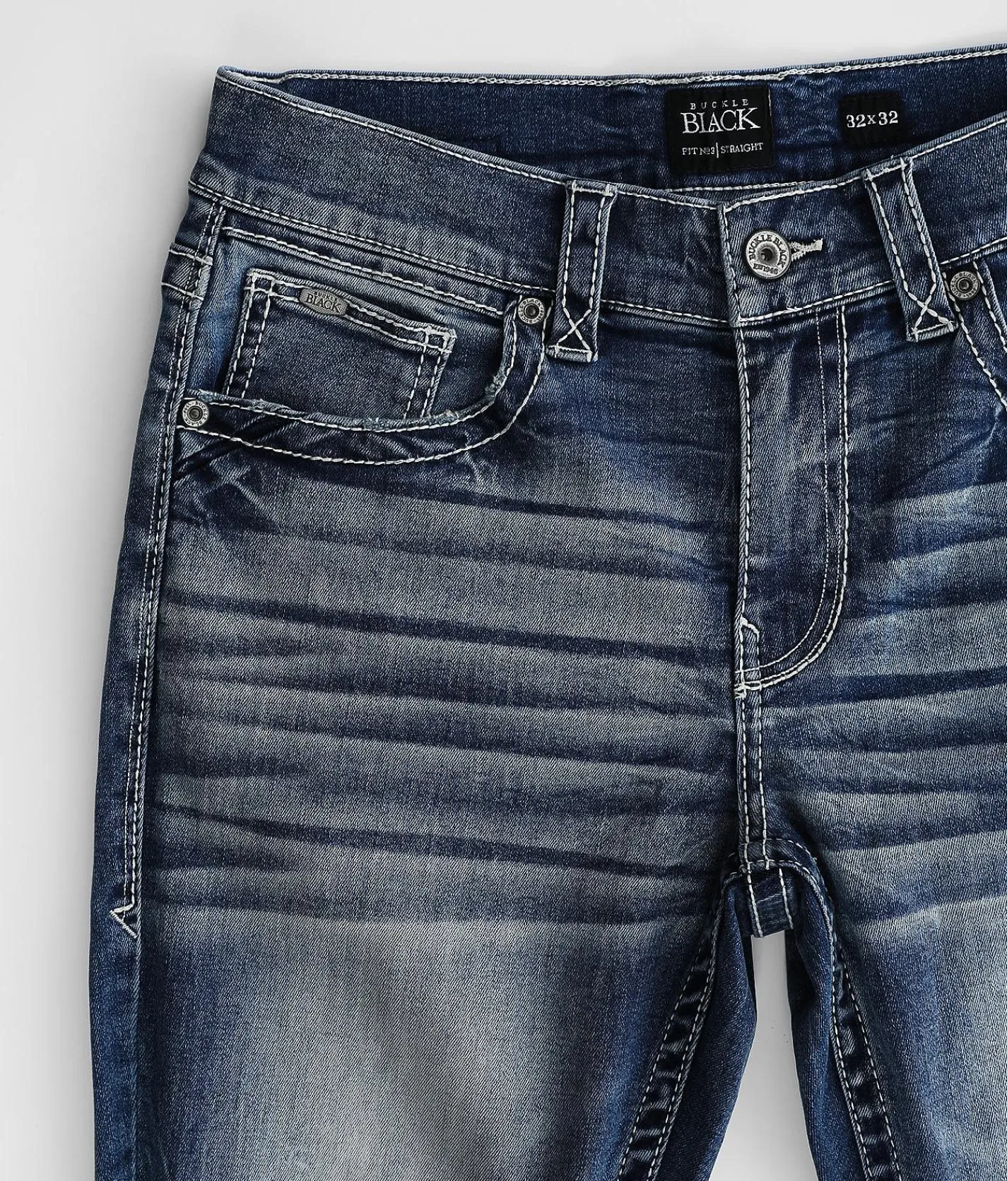 Buckle Black Three Straight Stretch Jean Chichen Itza Discount