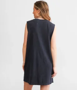 Dresses | American Highway Thunder Muscle Tank Dress Black Lava Wash