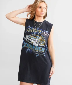 Dresses | American Highway Thunder Muscle Tank Dress Black Lava Wash
