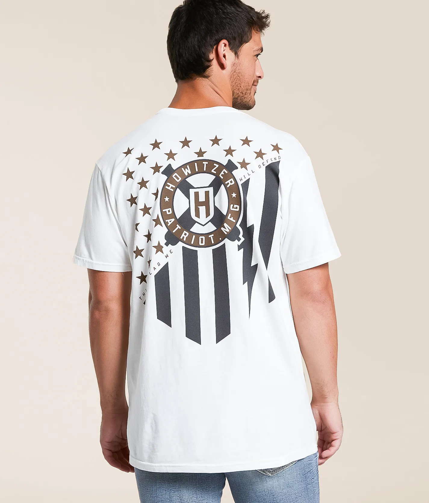 Howitzer Thunder Struck T-Shirt Antique White Discount