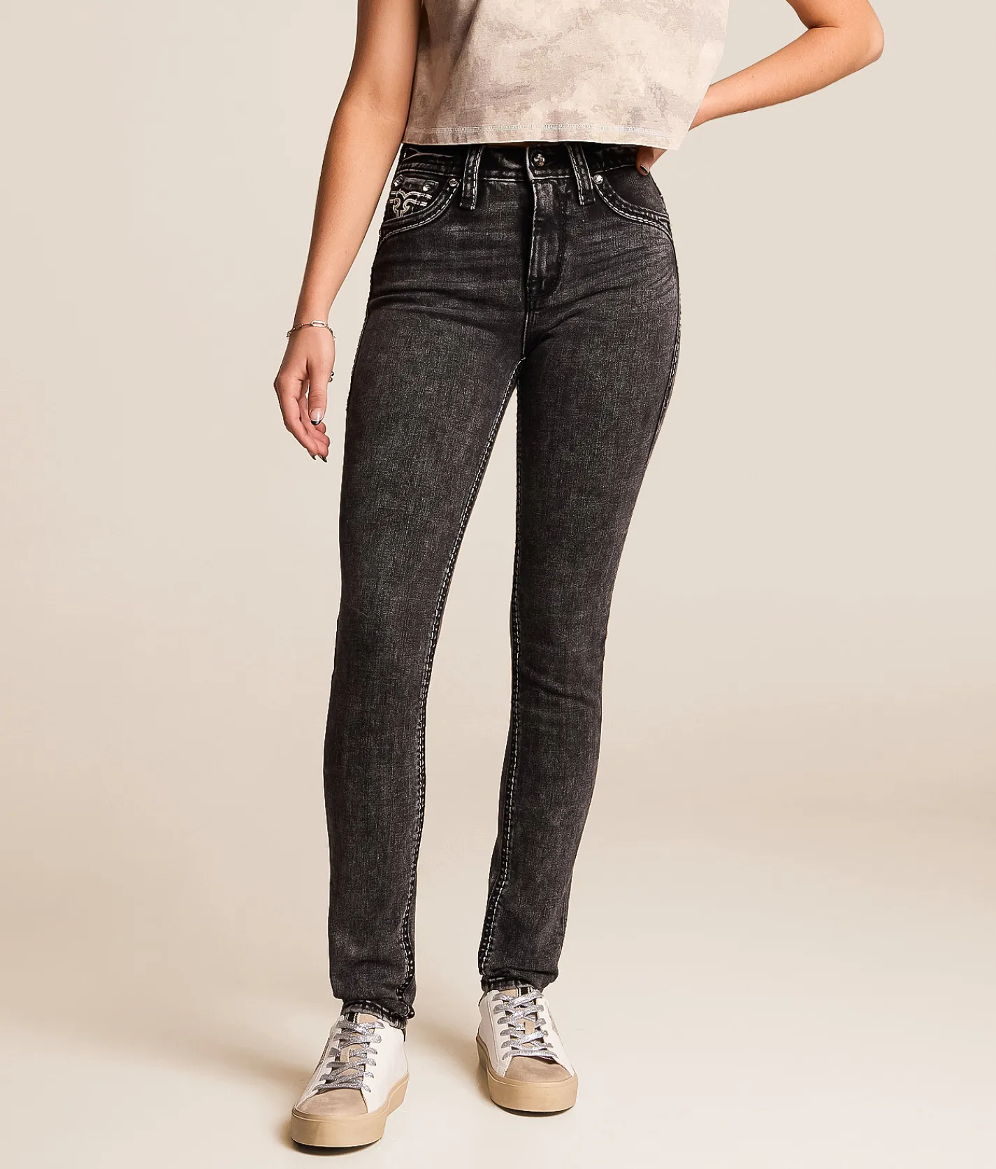 Jeans|Bottoms | Rock Revival Tianna Curvy High Rise Skinny Stretch Jean Tianna HS200
