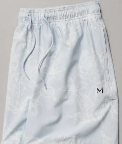 Bottoms|Swimwear | Maven Co-op Tidal Performance Stretch Swim Trunks Blue