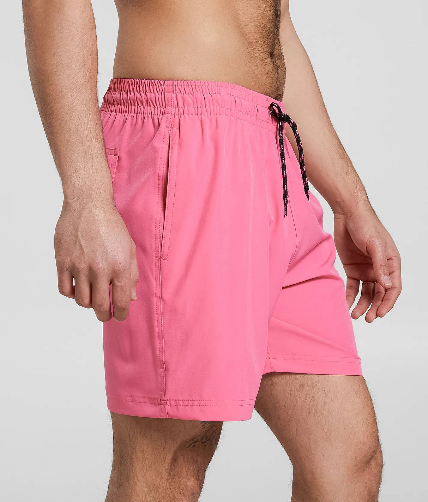 Maven Co-op Tidal Stretch Swim Trunks Diva Pink Multi New