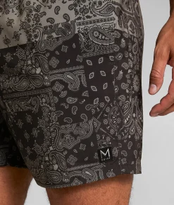 Maven Co-op Tidal Stretch Swim Trunks Black Charcoal