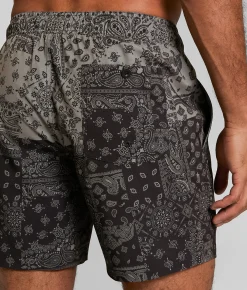 Maven Co-op Tidal Stretch Swim Trunks Black Charcoal