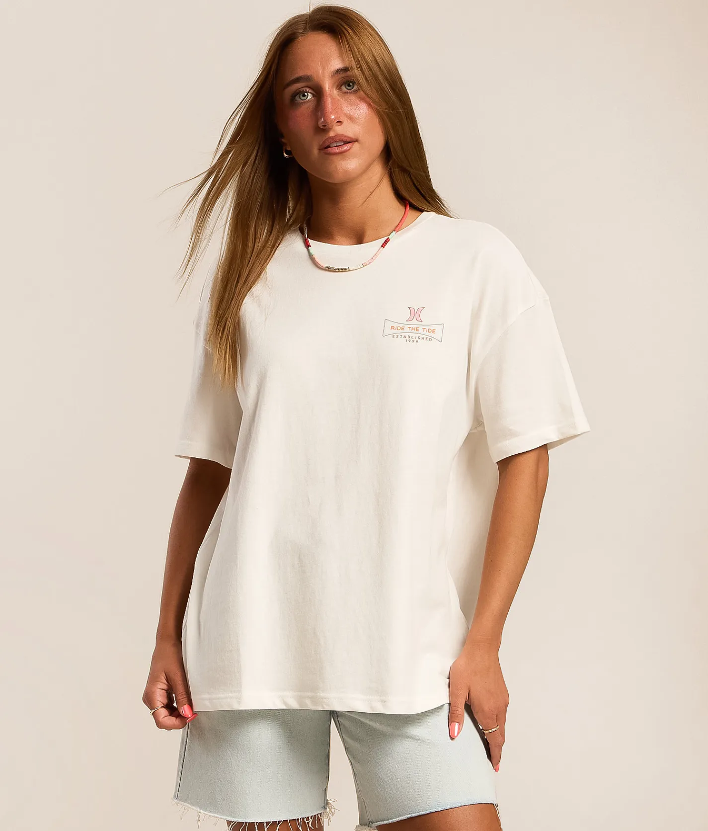 Hurley Tide Chaser T-Shirt Tofu Discount