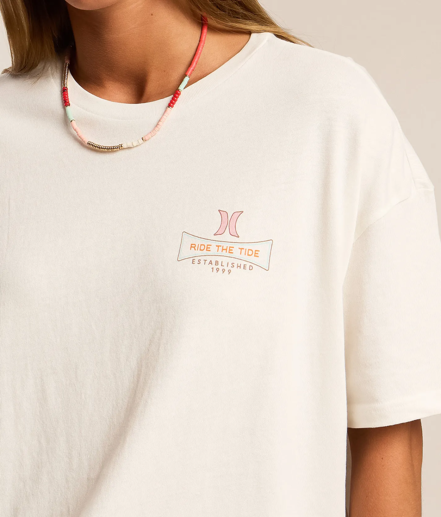 Hurley Tide Chaser T-Shirt Tofu Discount