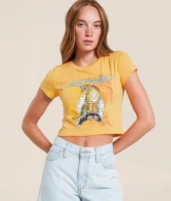 Ed Hardy Tiger Mountain T-Shirt Peach Online